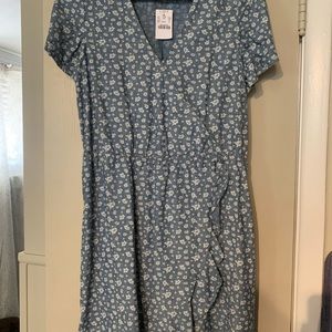 NWT blue wrap dress